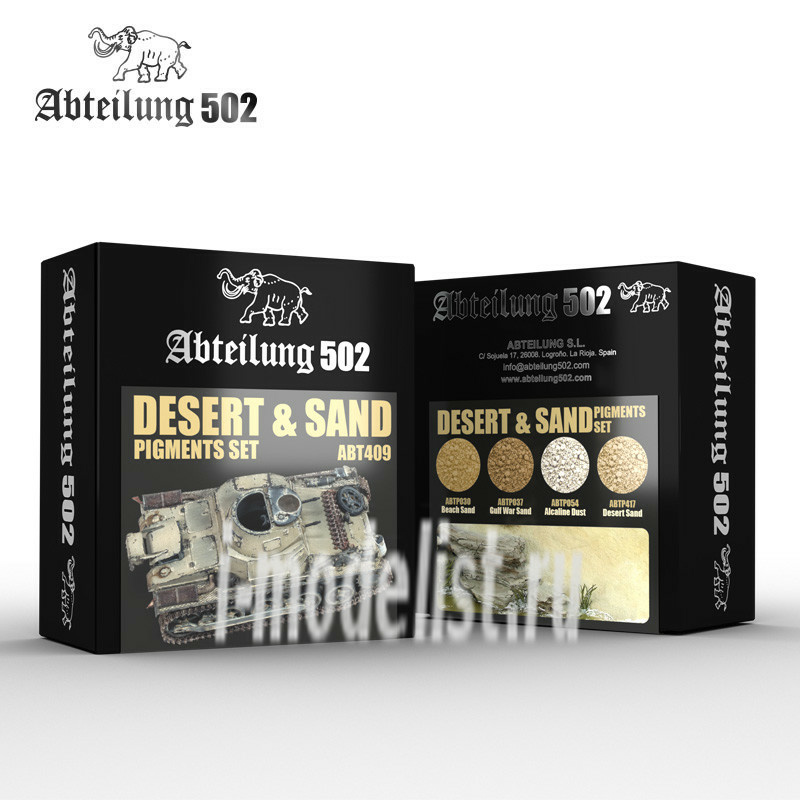 ABT409 Abteilung 502 Set of pigments DESERT & SAND PIGMENTS SET (Desert and sand)