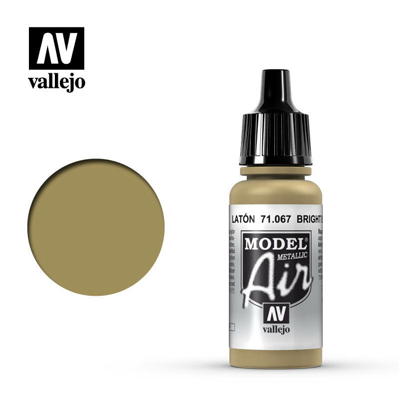 71067 Vallejo acrylic Paint `Model Air` Bright Brass (Metallic)
