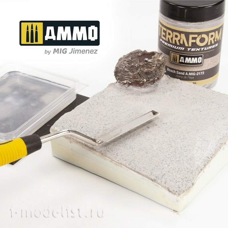AMIG2173 Ammo Mig Акриловая текстура IONIC DRYBRUSH Пляжный песок / Beach Sand