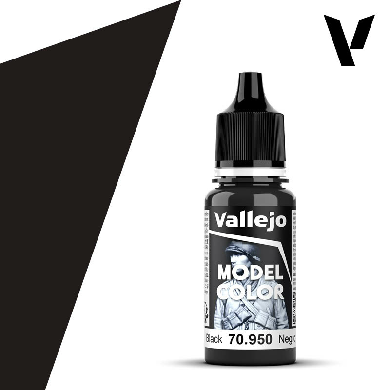 70950 Vallejo acrylic Paint `Model Color` Black