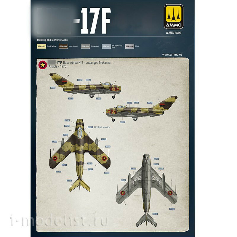 AMIG8513 Ammo Mig 1/48 Советский истребитель MiGG-17F / LIM-5 Польша-Куба-Ангола (Premium Edition)