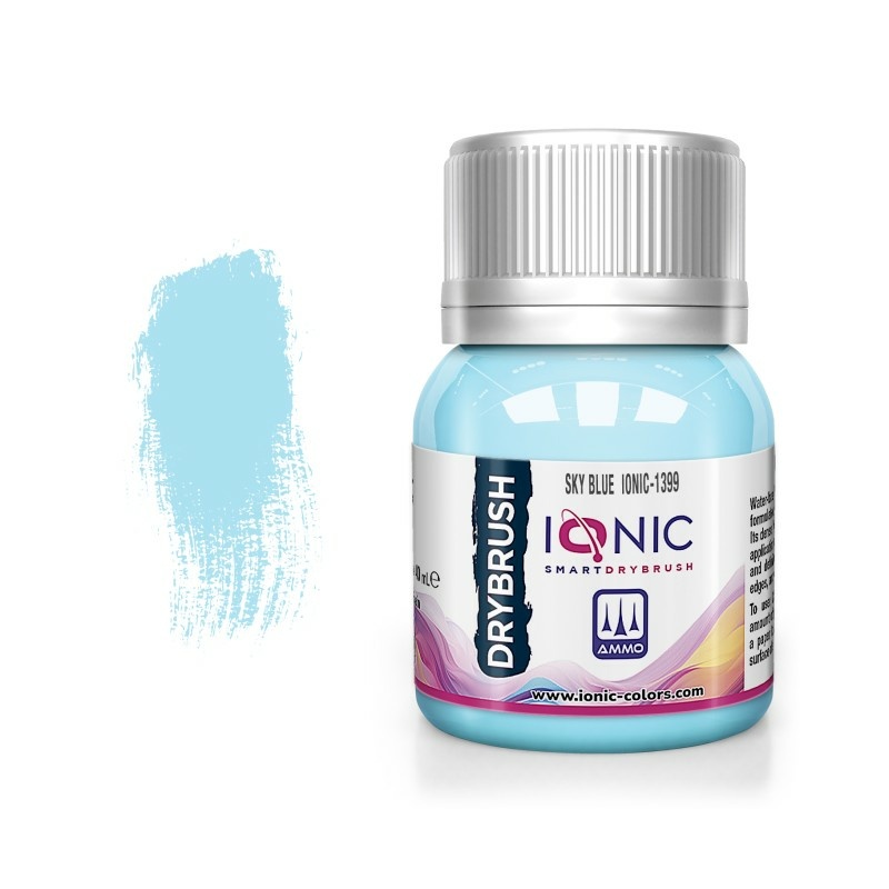 IONIC-1399 Ammo Mig Краска IONIC DRYBRUSH Notбесно-голубой / Sky Blue