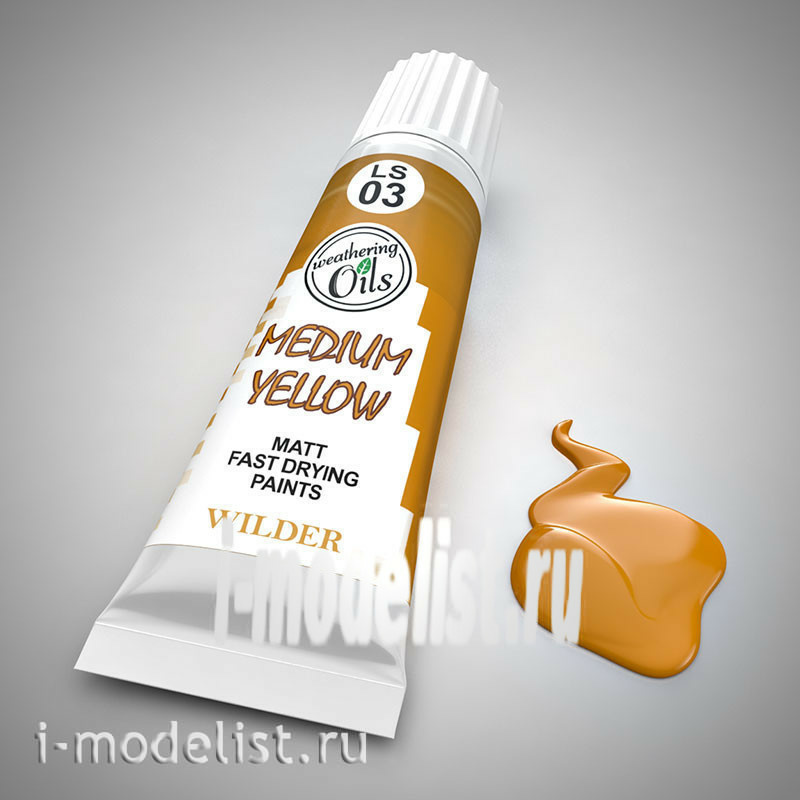 LS-03 Wilder YELLOW NORMAL. Paint special quick-drying, based on linseed oil. Volume: 20 ml. For all types of toning.