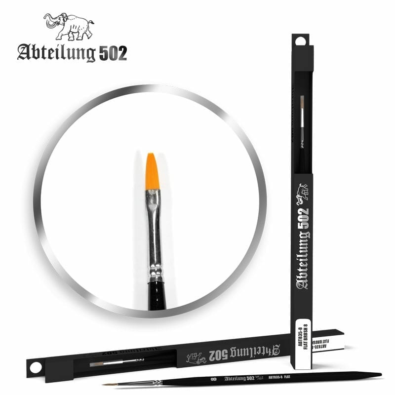 ABT-835-8 502 Abteilung flat Brush 8
