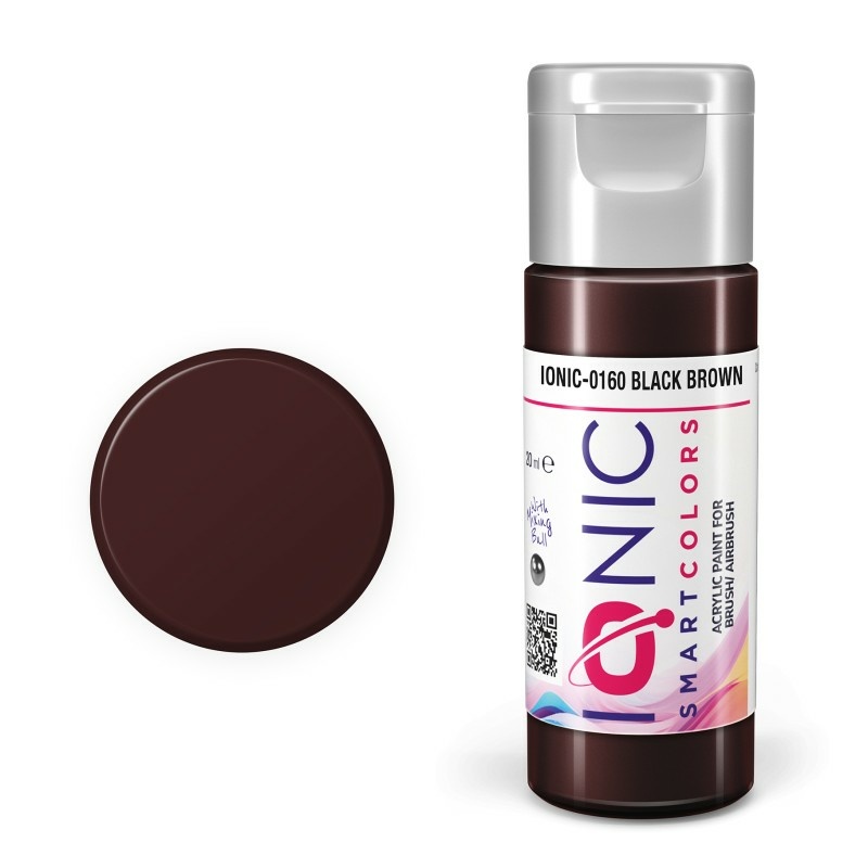 IONIC-0160 Ammo Mig Акриловая краска IONIC Чёрный коричневый / Black Brown
