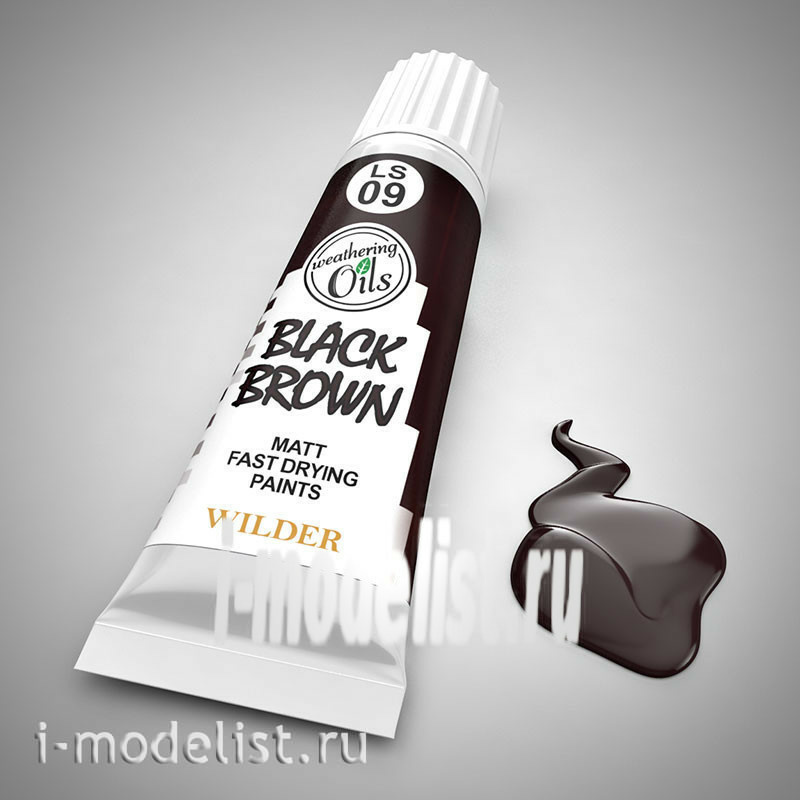 LS-09 Wilder BLACK and BROWN. Paint special quick-drying, based on linseed oil. Volume: 20 ml. For all types of toning.