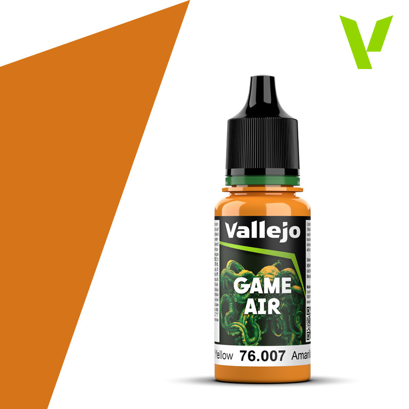 76007 Vallejo Акриловая краска Game Air Золfromисто-желтый / Gold Yellow