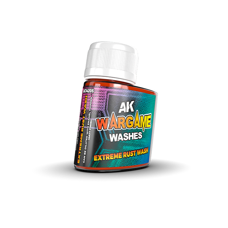 AK14205 AK Interactive Смывка Wargame Сильная ржавчина / EXTREME RUST WASH – WARGAME SERIES