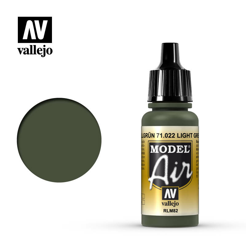 71022 Vallejo acrylic Paint `Model Air` Light Green RLM82