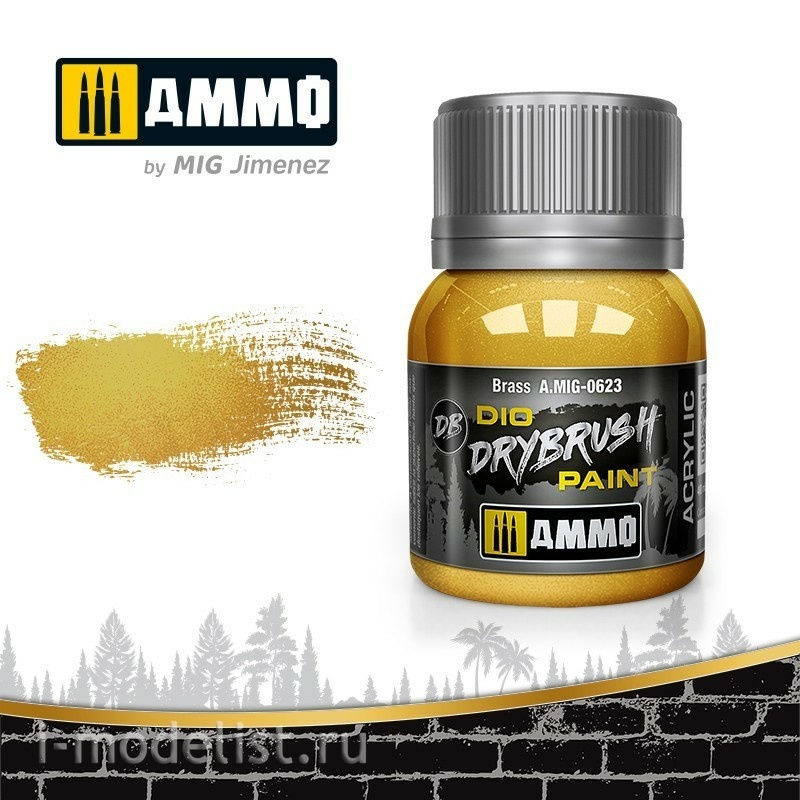 AMIG0623 Ammo Mig acrylic paint DRYBRUSH brass