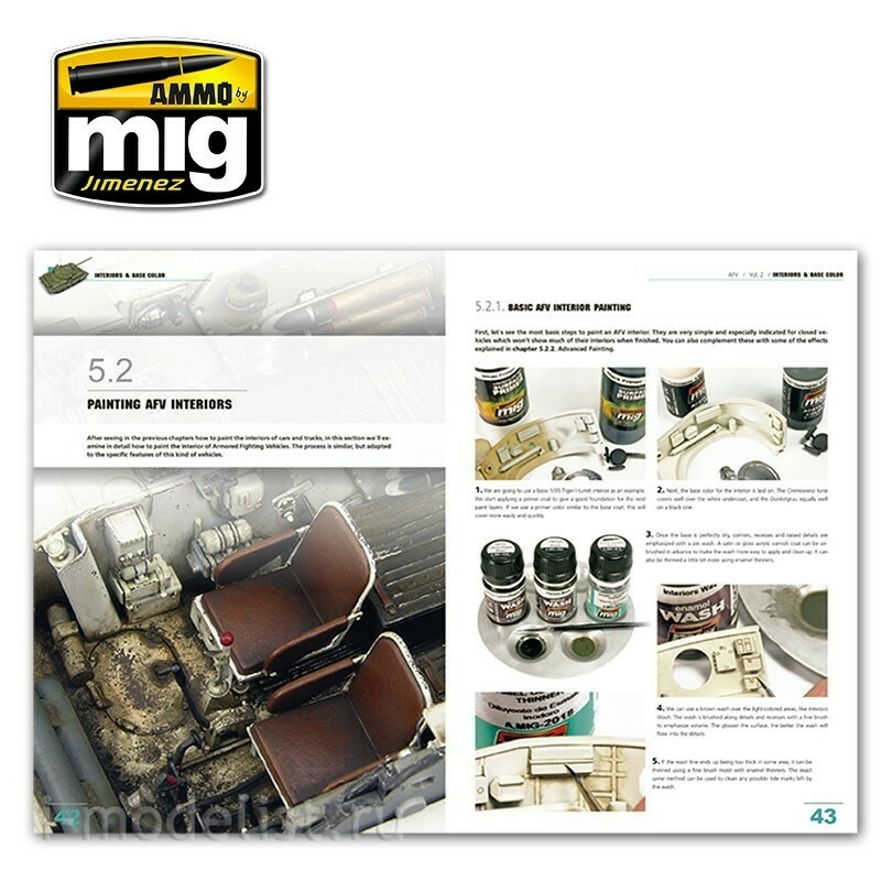 AMIG6151 Mig Ammo ENCYCLOPEDIA OF ARMOUR MODELLING TECHNIQUES VOL. 2 – INTERIORS & BASE COLOR (English)