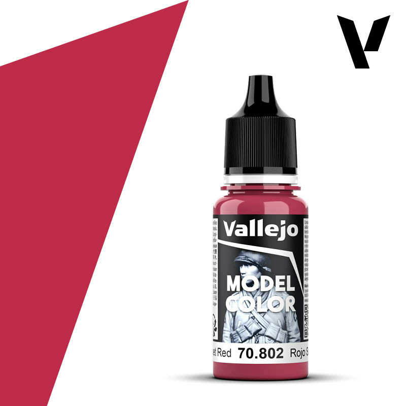 70802 Vallejo acrylic Paint `Model Color` Sunset Red