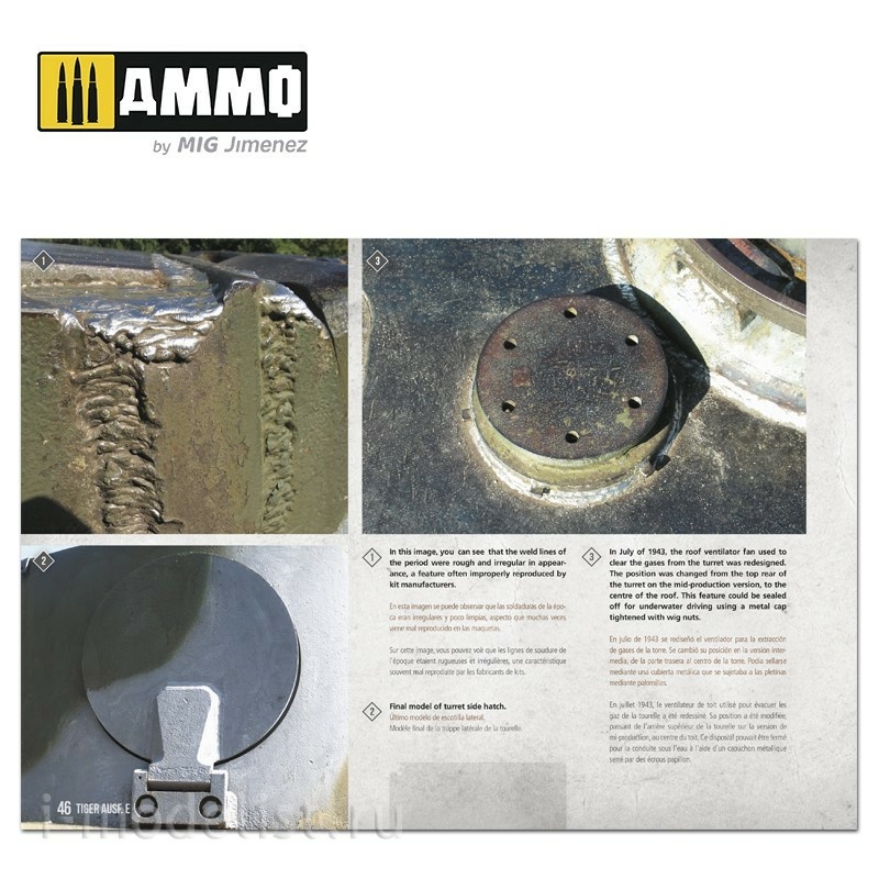 AMIG6024 Ammo Mig Manual for Modelers - Tiger Ausf.E / Tiger Ausf.E - VISUAL MODELERS GUIDE (English and Spanish)