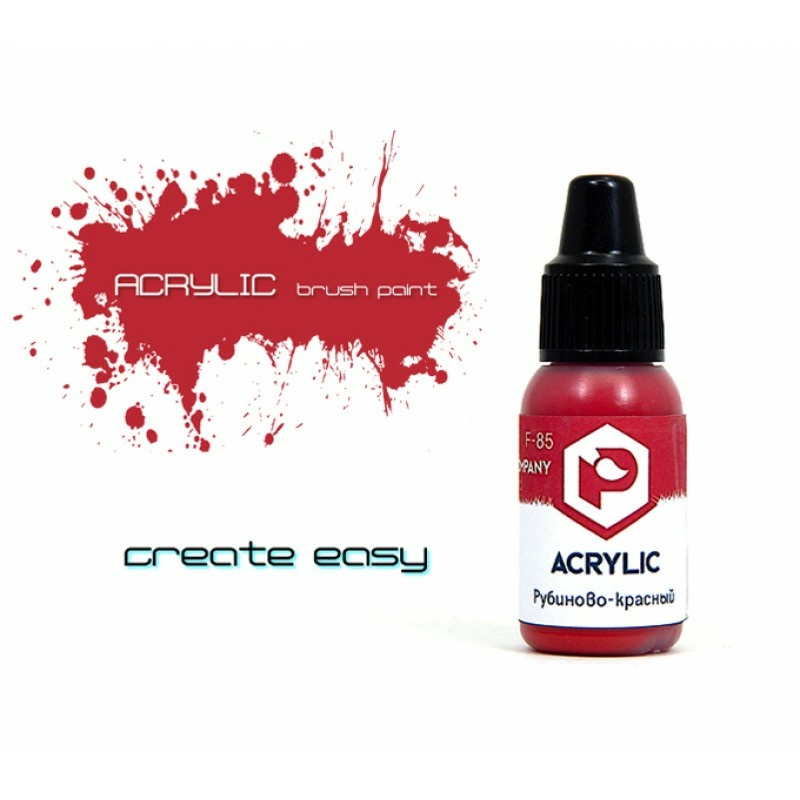 F85 Pacific88 acrylic Paint Ruby red (Ruby red)