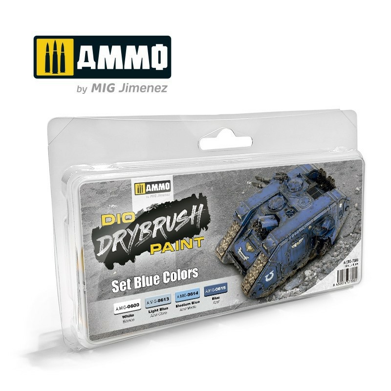 AMIG7303 Ammo Mig DRYBRUSH Set Blue Colors