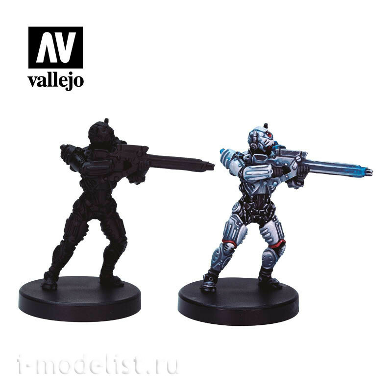72310 Vallejo Набор красок Cyberpunk Red Trauma Team с миниатюрой