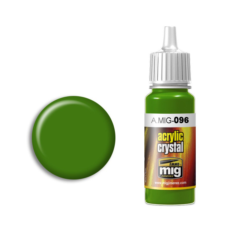 AMIG0096 Mig Ammo Paint CRYSTAL PERISCOPE GREEN (Transparent green)