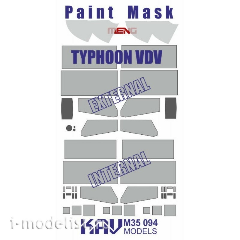 M35 094 KAV models 1/35 paint mask for Typhoon airborne K-4386 (Meng)