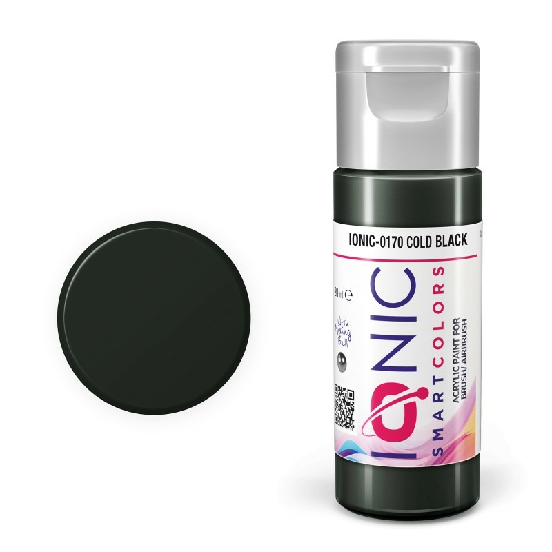 IONIC-0170 Ammo Mig Акриловая краска IONIC Холодный чёрный / Cold Black