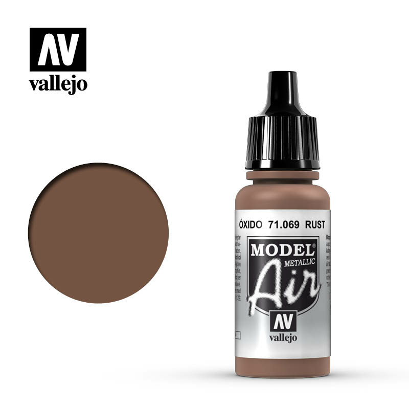 71069 Vallejo acrylic Paint `Model Air` Rust / Rust (Metallic)