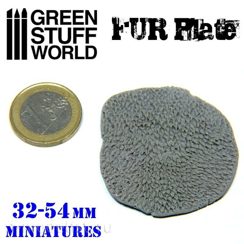1618 Green Stuff World Texture Plate-Wolf Fur / Texture Plate-Wolf Fur