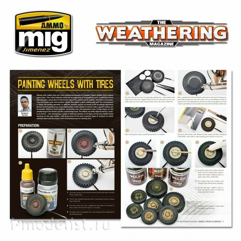 AMIG4774 Ammo Mig TWM Issue 25 WHEELS, TRACKS & SURFACES (Russian)
