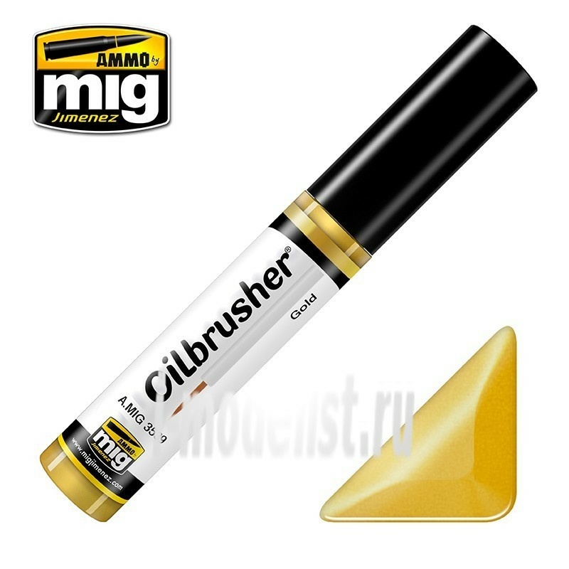 AMIG3539 Ammo Mig GOLD (Oil paint with thin brush applicator)
