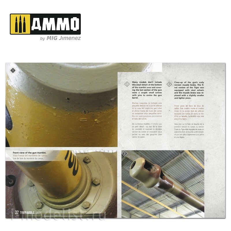 AMIG6024 Ammo Mig Manual for Modelers - Tiger Ausf.E / Tiger Ausf.E - VISUAL MODELERS GUIDE (English and Spanish)