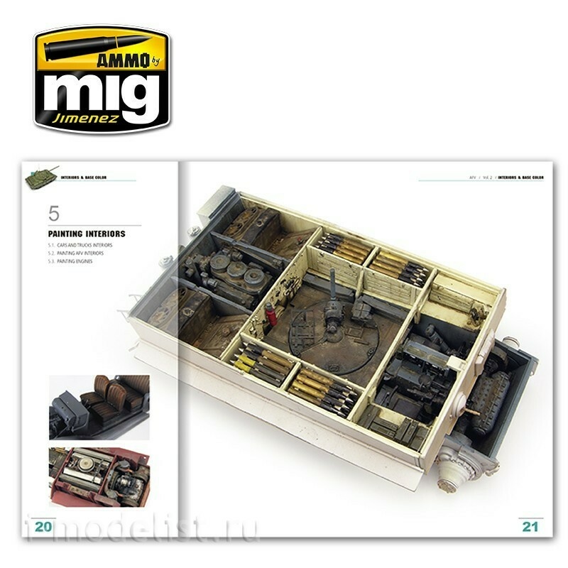 AMIG6151 Mig Ammo ENCYCLOPEDIA OF ARMOUR MODELLING TECHNIQUES VOL. 2 – INTERIORS & BASE COLOR (English)