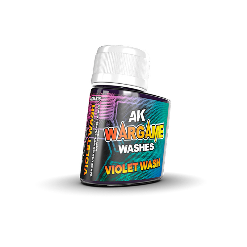 AK14213 AK Interactive Смывка Wargame Фиолетовая / VIOLET WASH – WARGAME SERIES