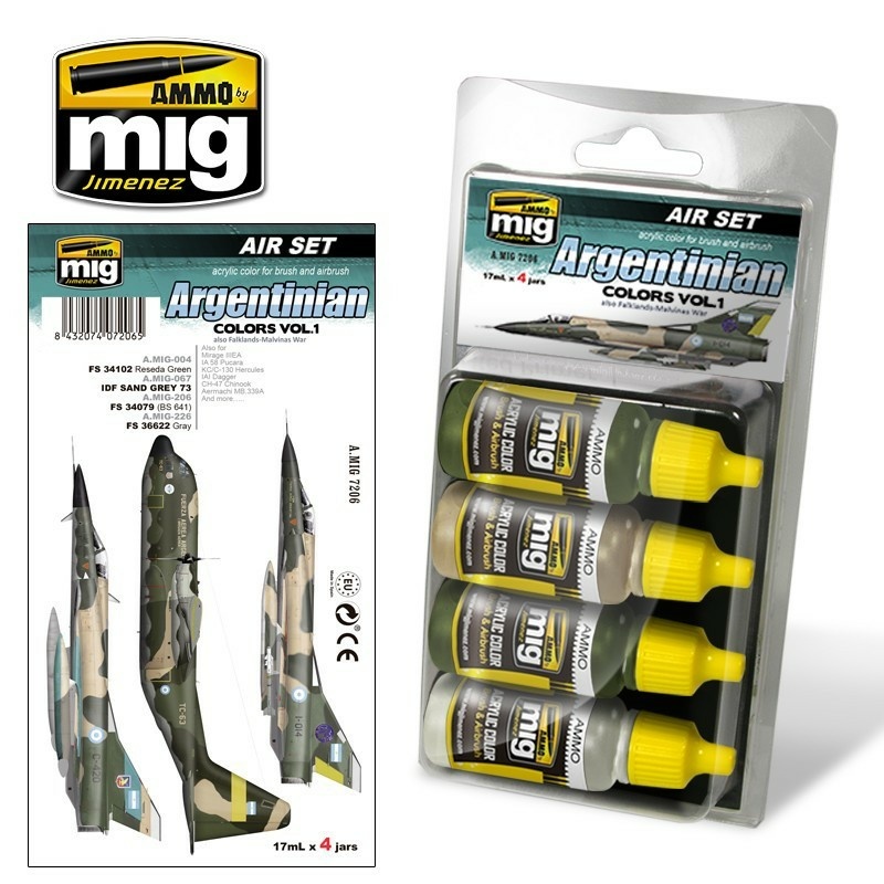 AMIG7206 Ammo Mig Argentinian Colors Vol. 1 (also Falklands-Malvinas War)