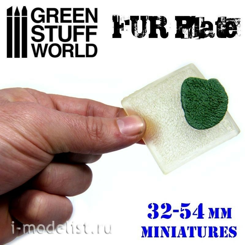 1618 Green Stuff World Texture Plate-Wolf Fur / Texture Plate-Wolf Fur