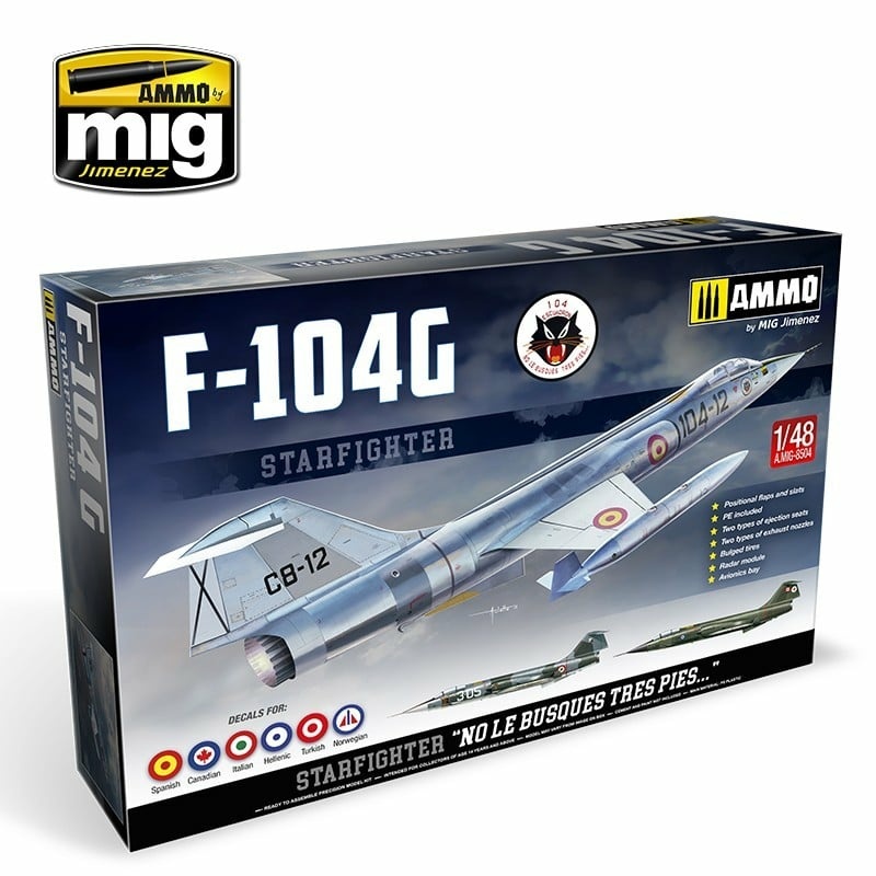 AMIG8504 Ammo Mig 1/48 Американский истребитель F-104G Zvezdafighter - Испанская, канадская, итальянская, греческая, норвежская, турецкая версии