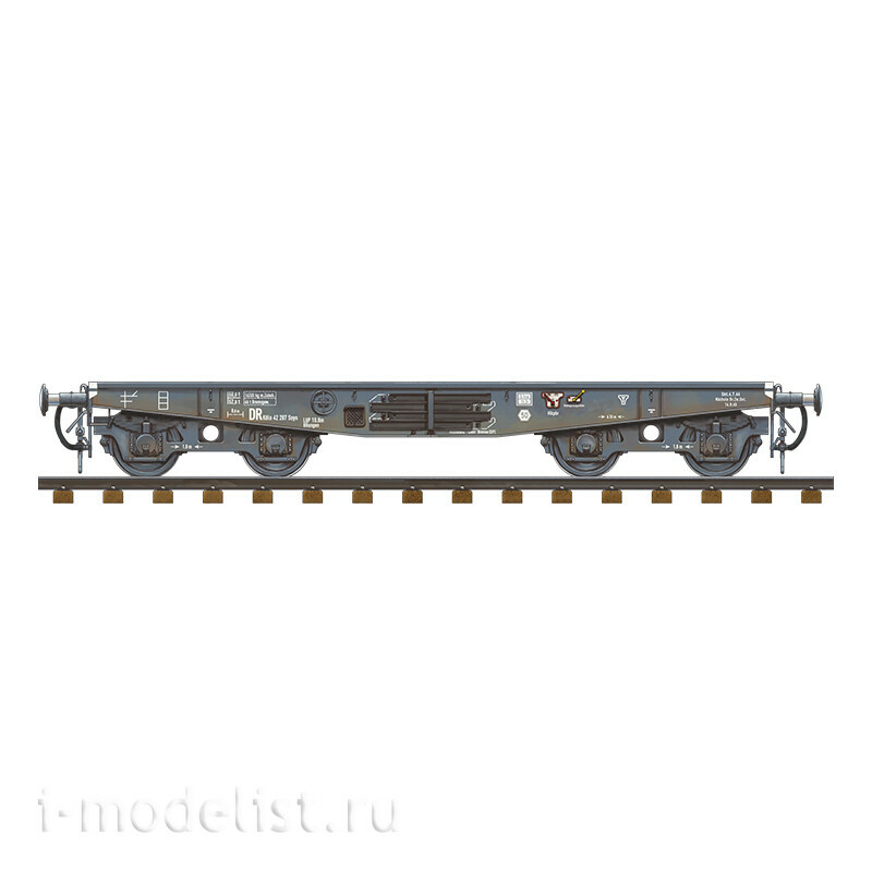 AK35501 AK Interactive 1/35 Notмецкий железноtoрожный вагон с тяжёлой платформой типа SSYS