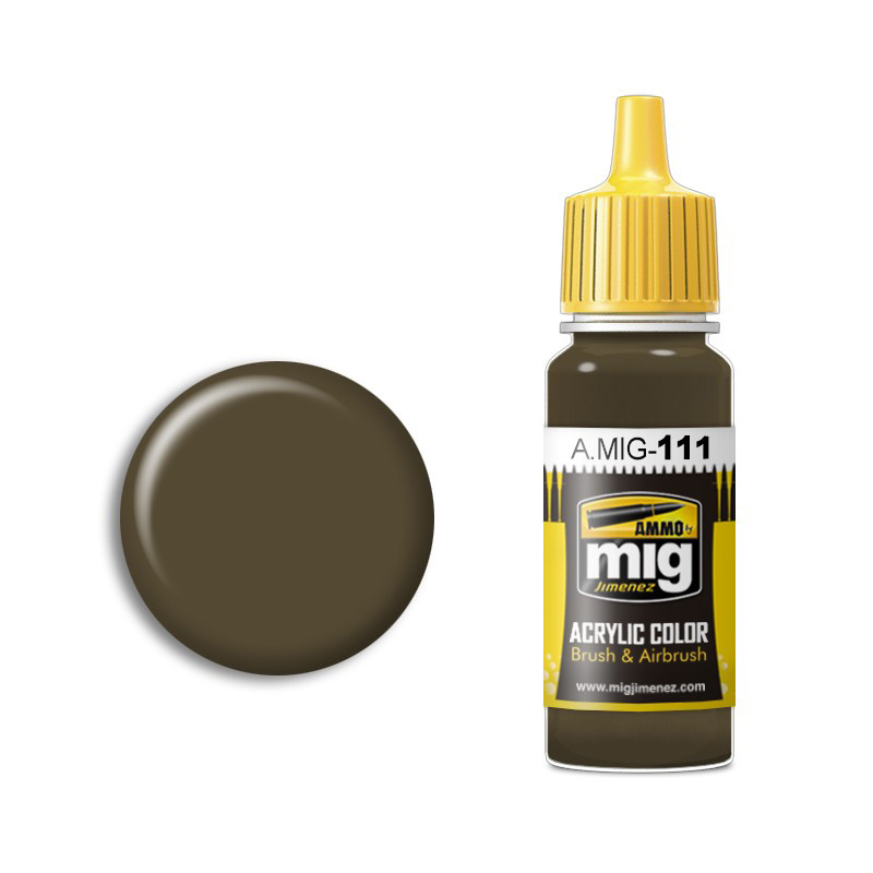 AMIG0111 Ammo Mig Acrylic paint SCC 2 (BRITISH 1941-42 SERVICE DRAB) (main British color 1941-42)