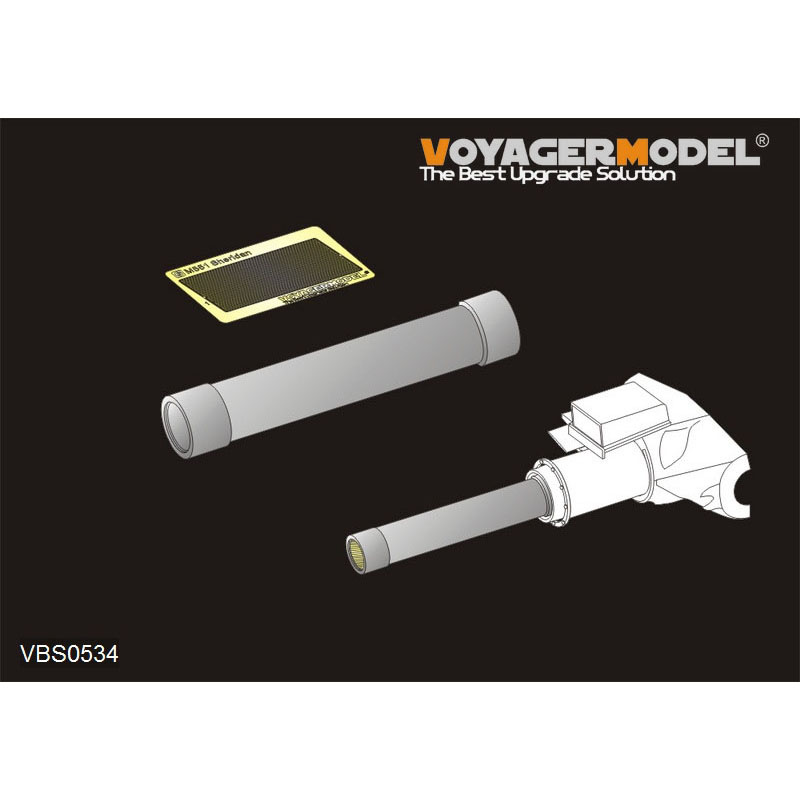 VBS0534 Voyager Model 1/35 Metal Barrel for M551 Sheridan L/17.5M81 152mm