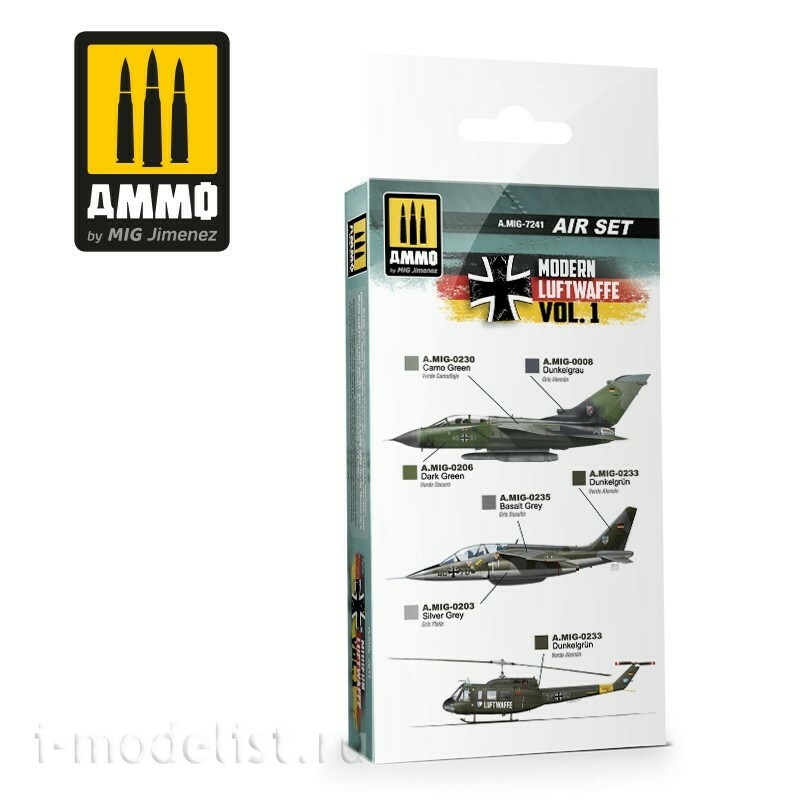 AMIG7241 Ammo Mig Modern Luftwaffe Vol 1 Set