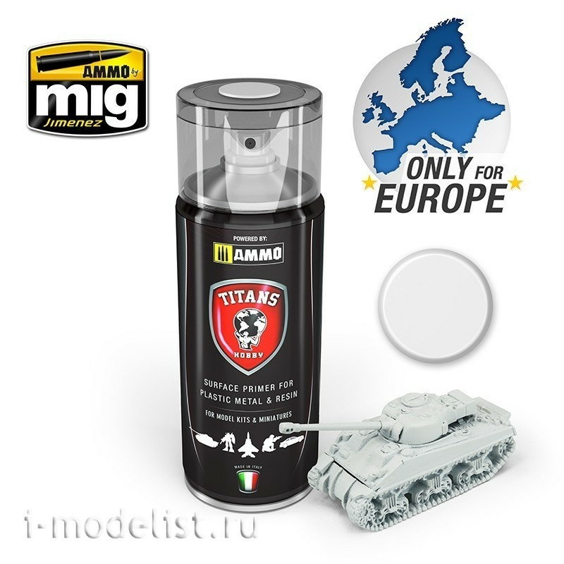 TTH101 Ammo Mig TITANS HOBBY: WHITE MATT PRIMER