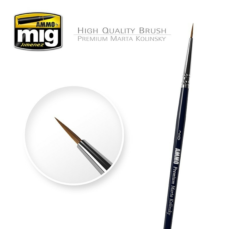 AMIG8601 Ammo Mig Premium High Quality (2/0) Round Brush