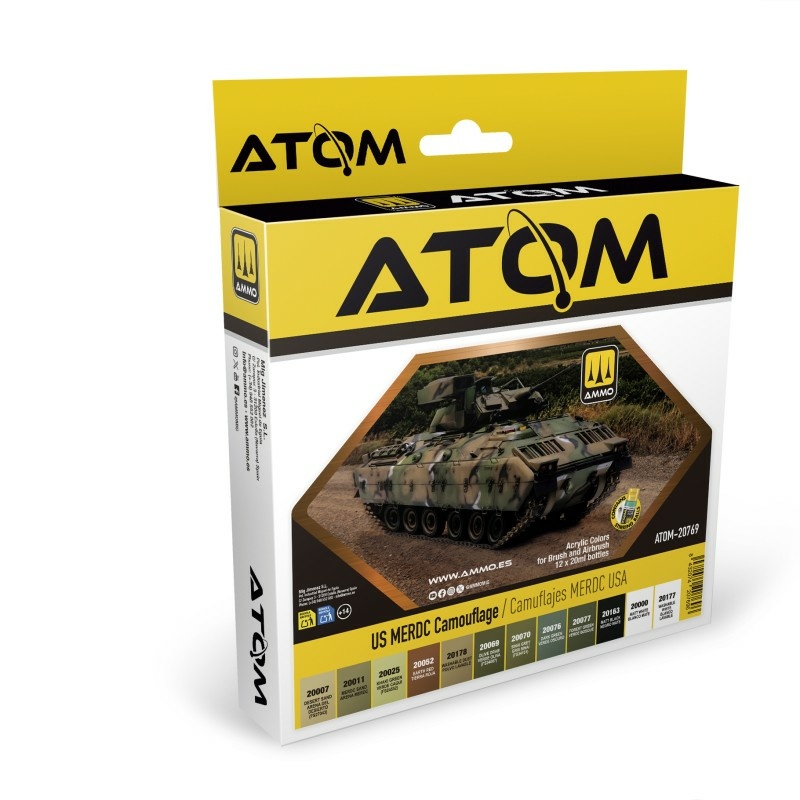 ATOM20769 Ammo Mig Набор ATOM Камуфляж MERDC США / US MERDC Camouflage Set