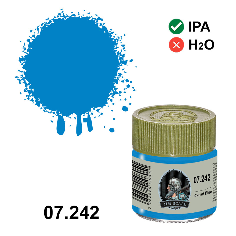 07.242 Jim Scale Alcohol paint color Blue, 10 ml.