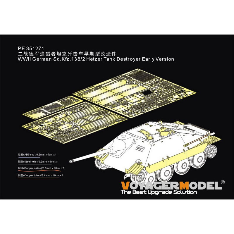 PE351271 Voyager Model 1/35 Фfromfromравление для Sd.Kfz.138/2 Hetzer раннего (для TAKOM)
