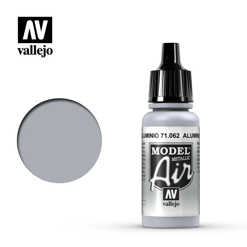 71062 Vallejo acrylic Paint `Model Air` Aluminium (Metallic)