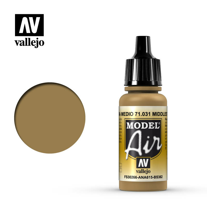71031 Vallejo acrylic Paint `Model Air` Middle Stone