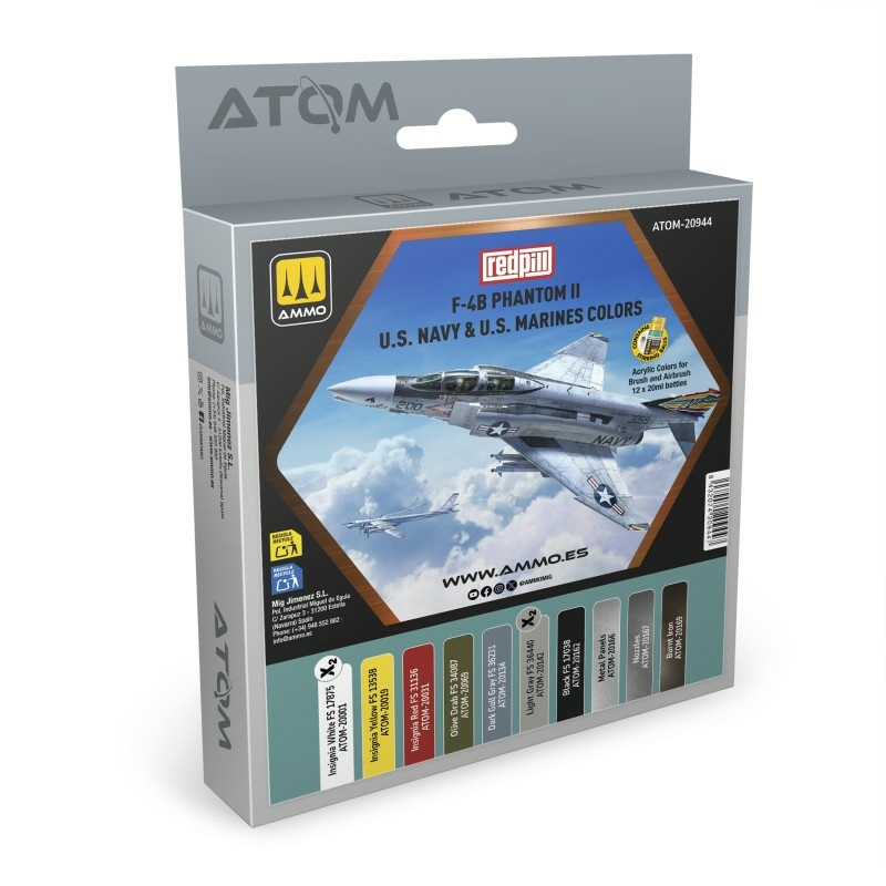 ATOM20944 Ammo Mig Набор ATOM F-4B Phantom II ВМС и Корпуса морской пехfromы США - набор REDPILL