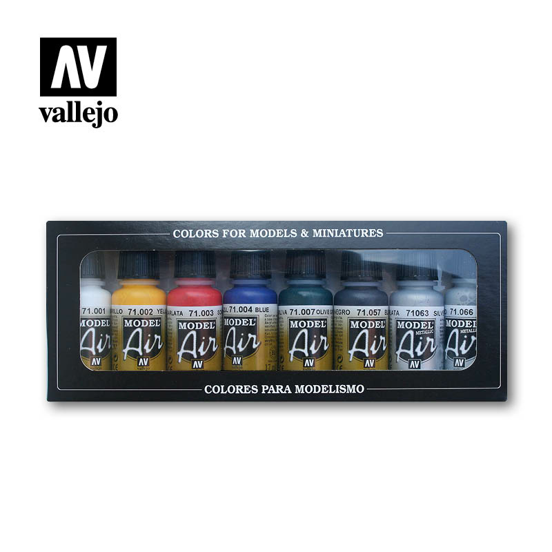 71174 Vallejo acrylic Paint `Model Air` Set Model Air Base colors (8cv.)