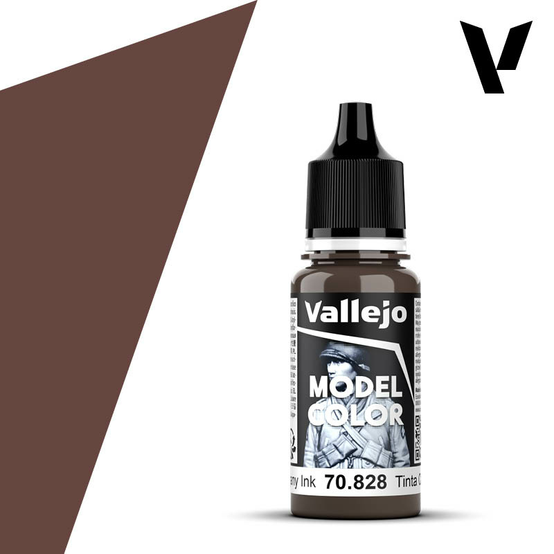 70828 Vallejo acrylic Paint `Model Color` Mahogany Ink