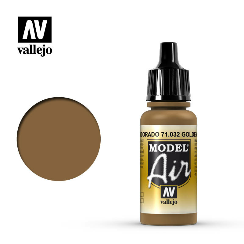 71032 Vallejo acrylic Paint `Model Air` Golden brown /Golden Brown