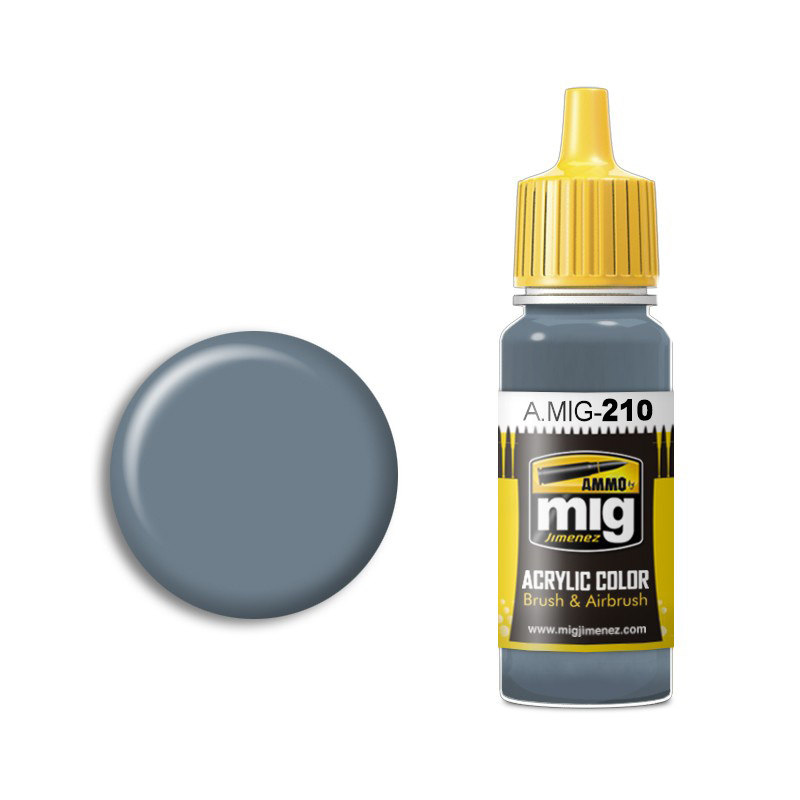 AMIG0210 Ammo Mig acrylic Paint FS 35237 GRAY BLUE (gray-blue)