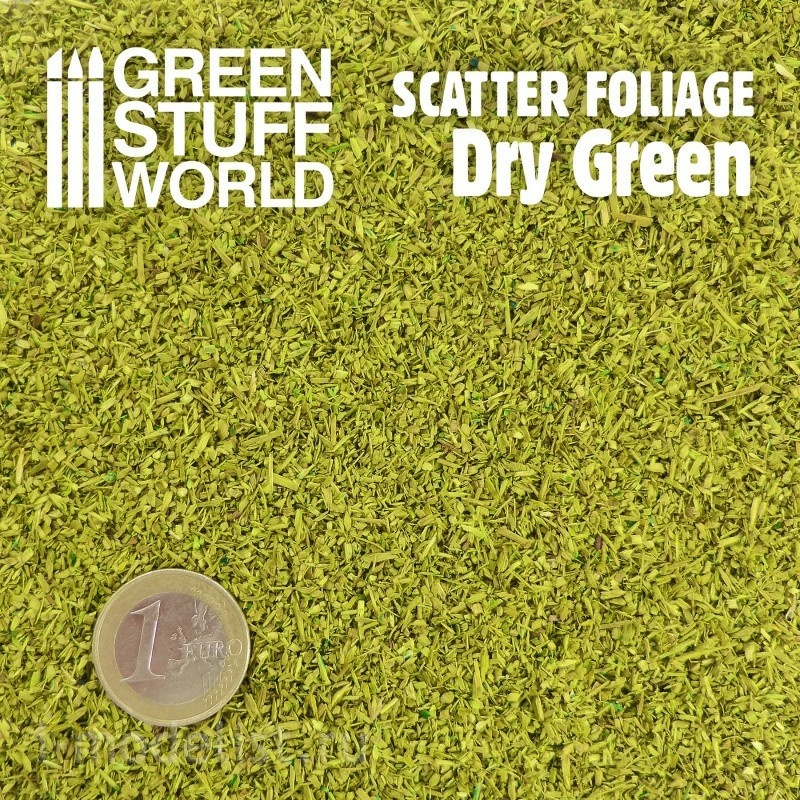 10507 Green Stuff World Scattered Foliage-Dry-green, 180 ml / Scatter Foliage-Dry Green-180 ml
